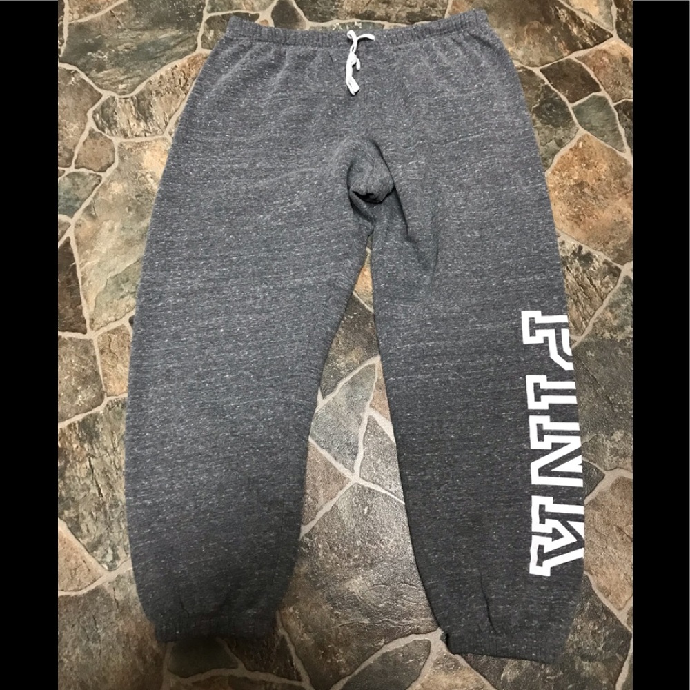 Victoria Secret Pink Joggers Large Grey